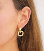 Boucles d'oreilles Dina (Acier doré)