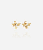 Boucles d'oreilles Abeja (Acier doré)