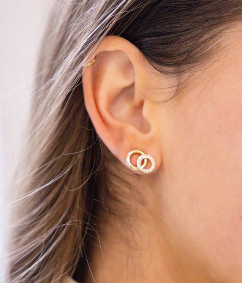 Boucles d'oreilles Antonio (Acier doré)