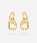 Boucles d'oreilles Emon (Acier doré)
