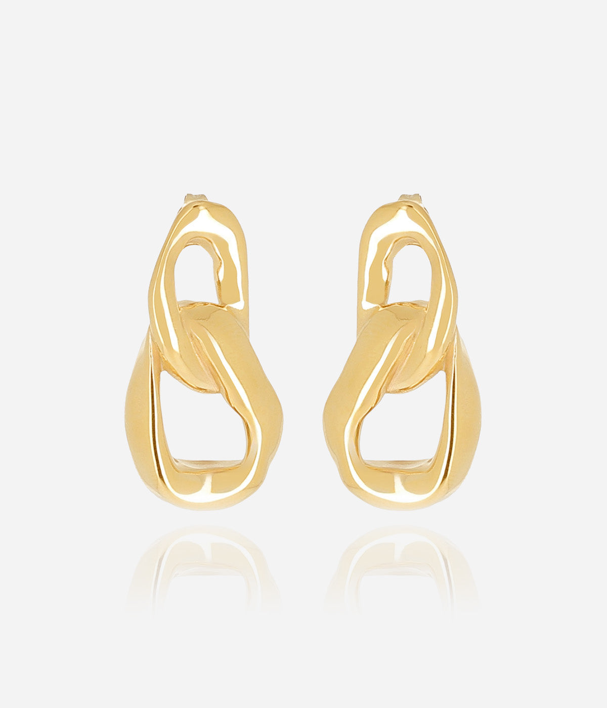 Boucles d'oreilles Emon (Acier doré)
