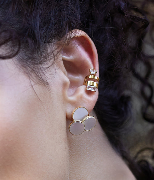 Boucles d'oreilles Anouk (Acier doré)