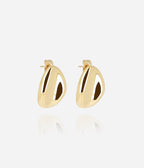 Boucles d'oreilles Gaïa (Acier doré)