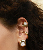 Boucles d'oreilles Goki (Acier doré)