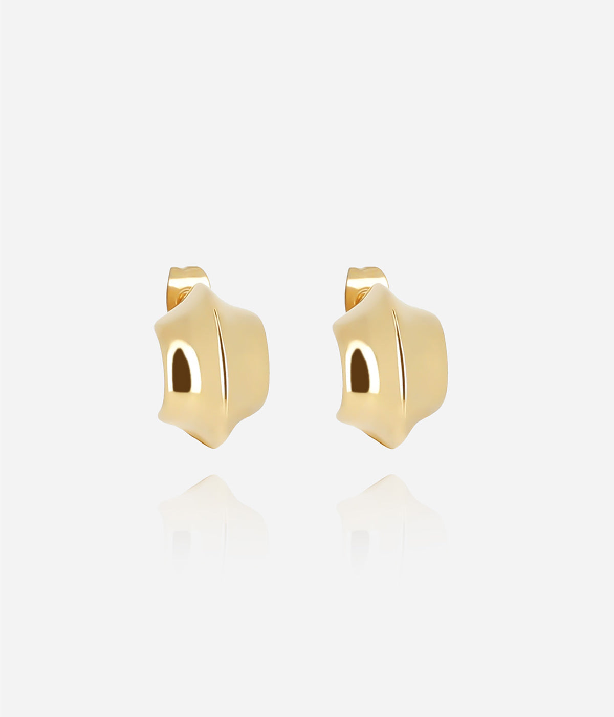 Boucles d'oreilles Elmy (Acier doré)