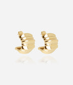 Boucles d'oreilles Eikon (Acier doré)
