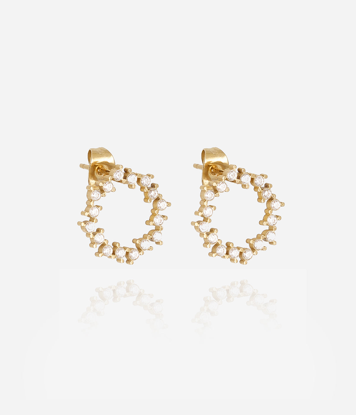 Boucles d'oreilles Juki (Acier doré)