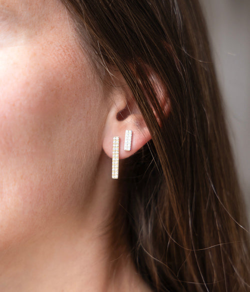 Boucles d'oreilles Cinzia (Acier doré)