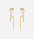 Boucles d'oreilles Kaëlle (Acier doré)