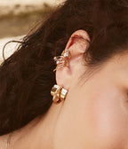 Earcuff Laurel (Acier doré)