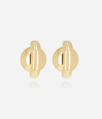 Boucles d'oreilles Frost (Acier doré)