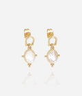 Boucles d'oreilles Nysa (Acier doré)