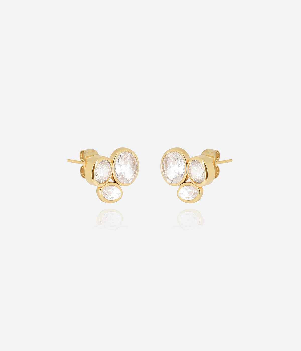 Boucles d'oreilles Galane (Acier doré)