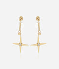 Boucles d'oreilles Ewald (Acier doré)