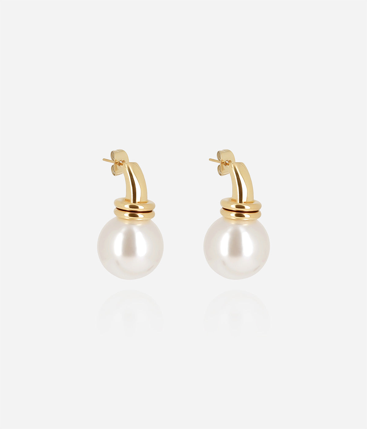 Boucles d'oreilles Elia (Acier doré)