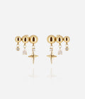 Boucles d'oreilles Aratena (Acier doré)