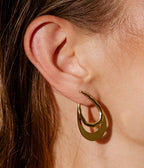 Boucles d'oreilles Quovadis (Acier doré)