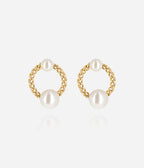 Boucles d'oreilles Marmaro (Acier doré)