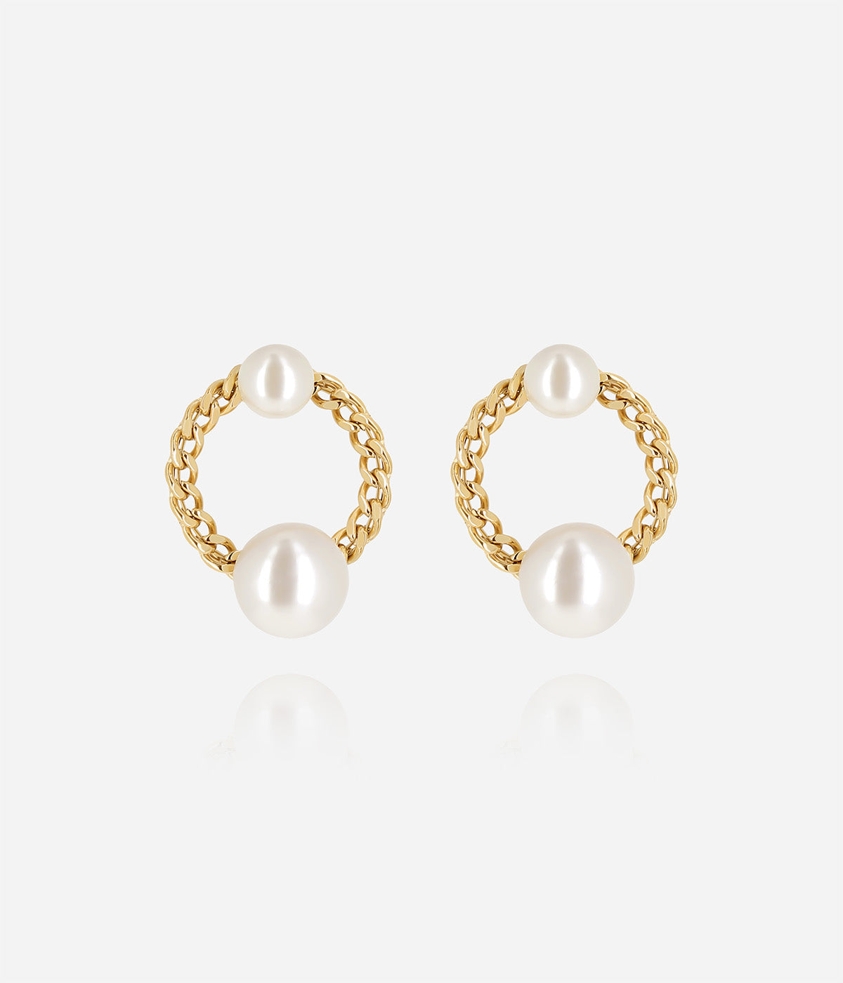Boucles d'oreilles Marmaro (Acier doré)