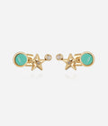 Boucles d'oreilles Enigma (Acier doré)