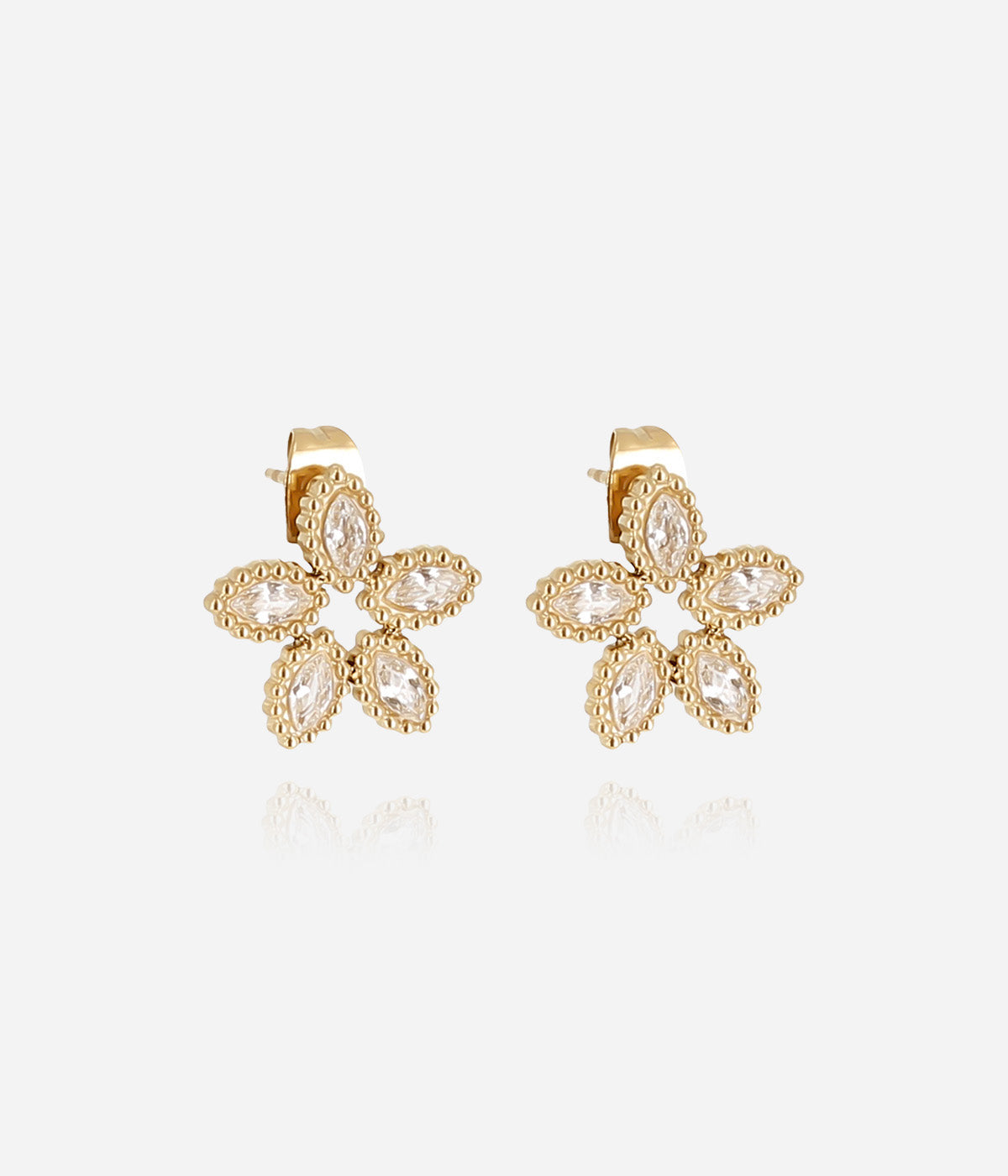 Boucles d'oreilles Demo (Acier doré)