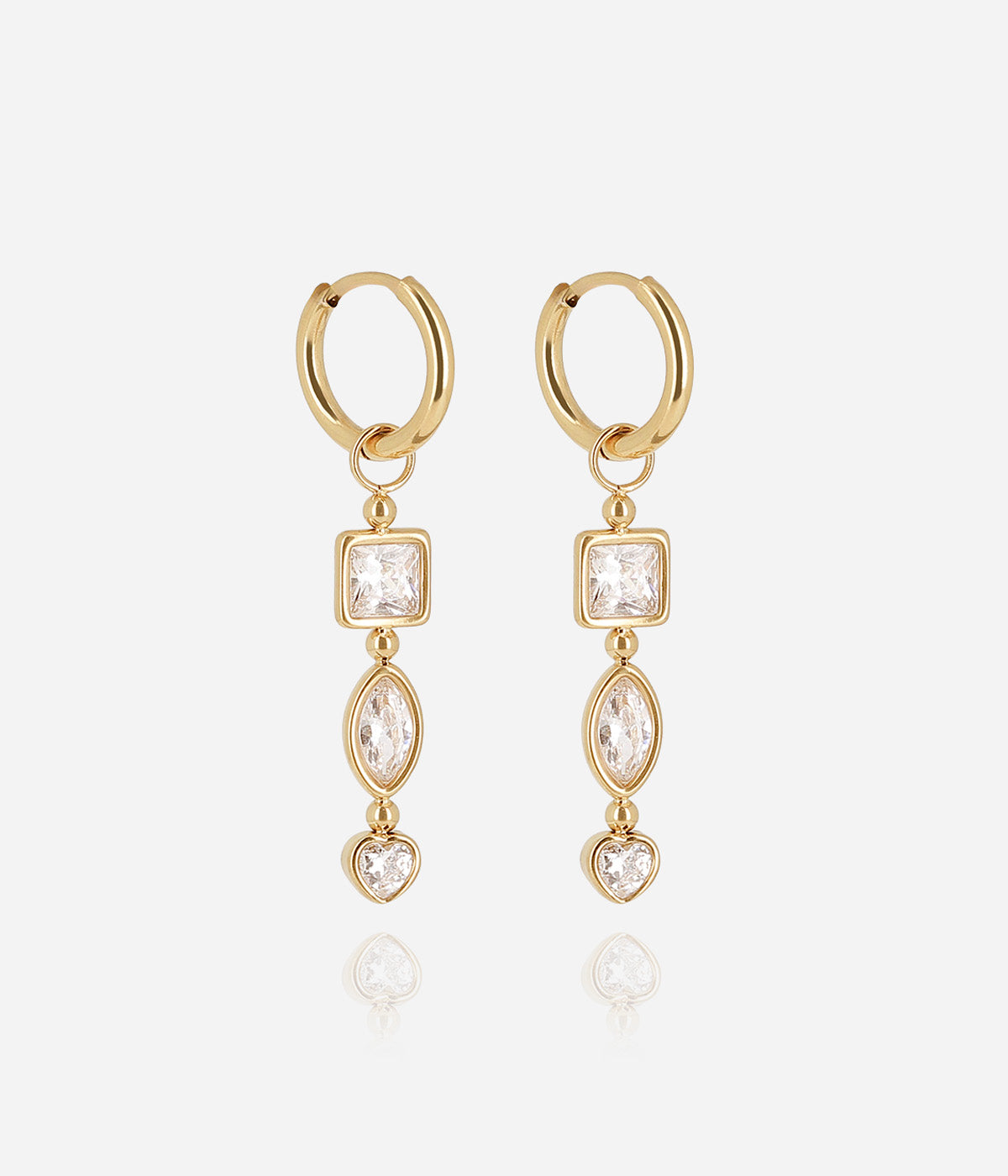 Boucles d'oreilles Ugento (Acier doré)