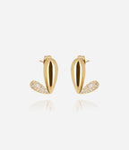 Boucles d'oreilles Riola (Acier doré)