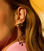 Boucles d'oreilles Tandalo (Acier doré)