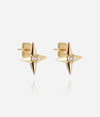 Boucles d'oreilles Leonardo (Acier doré)