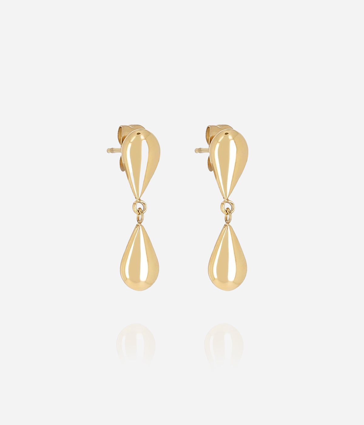 Boucles d'oreilles Milazzo (Acier doré)