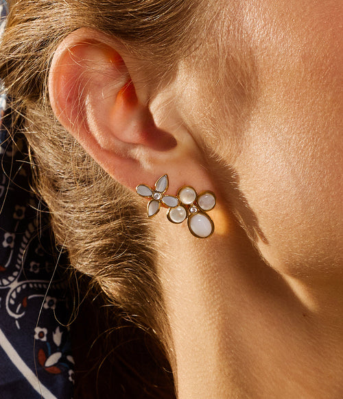 Boucles d'oreilles Bonaita (Acier doré)