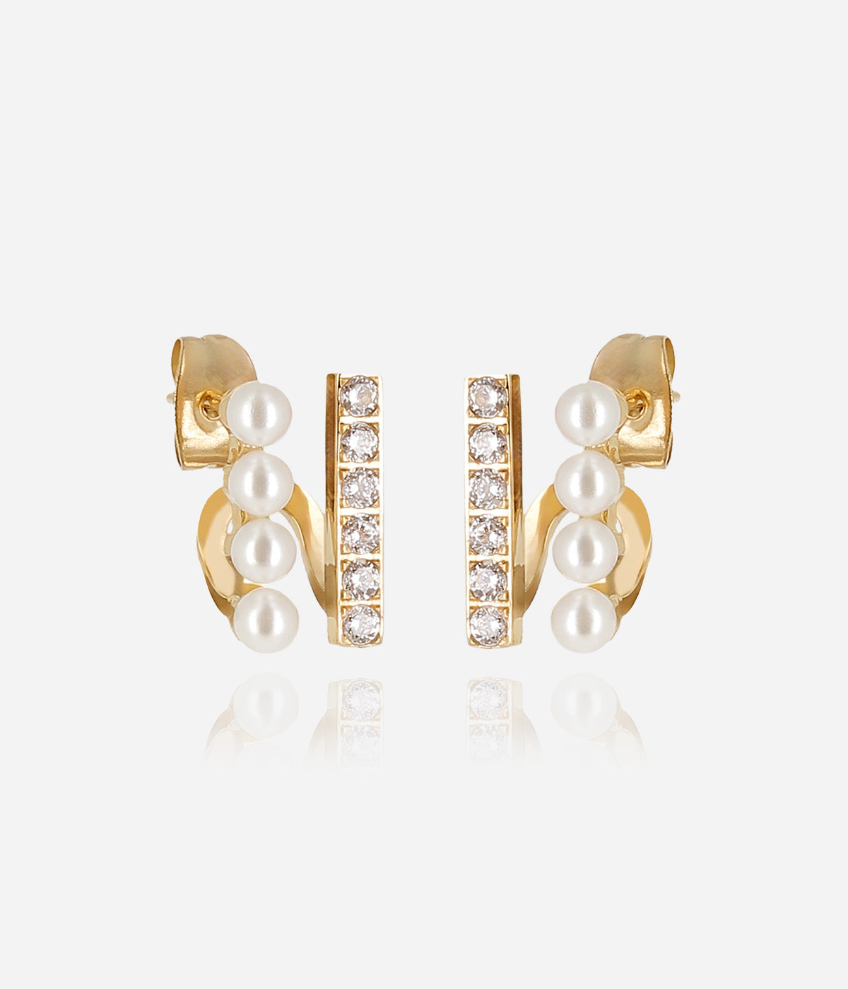 Boucles d'oreilles Gregorio (Acier doré)