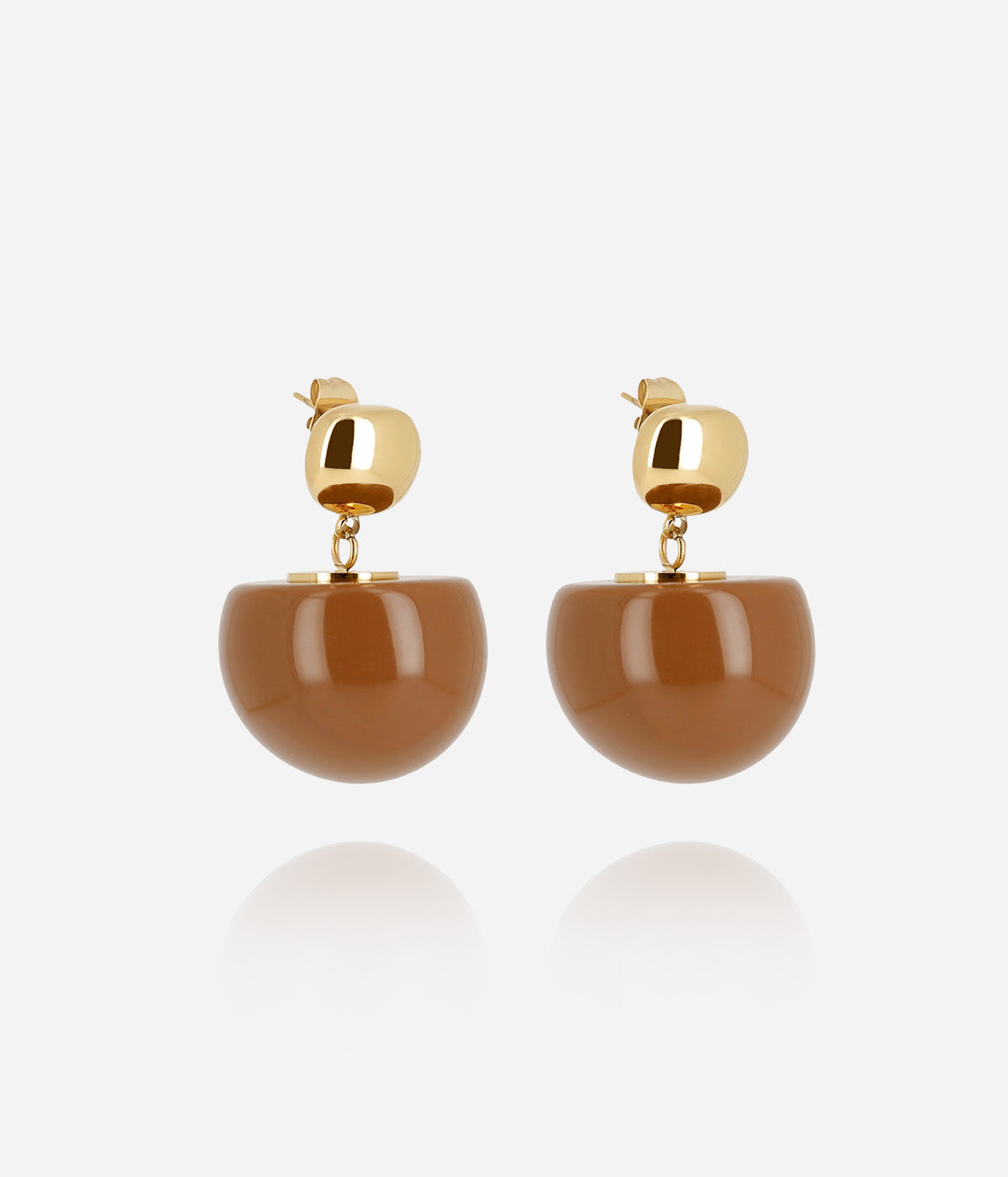 Boucles d'oreilles Rosazia (Acier doré)