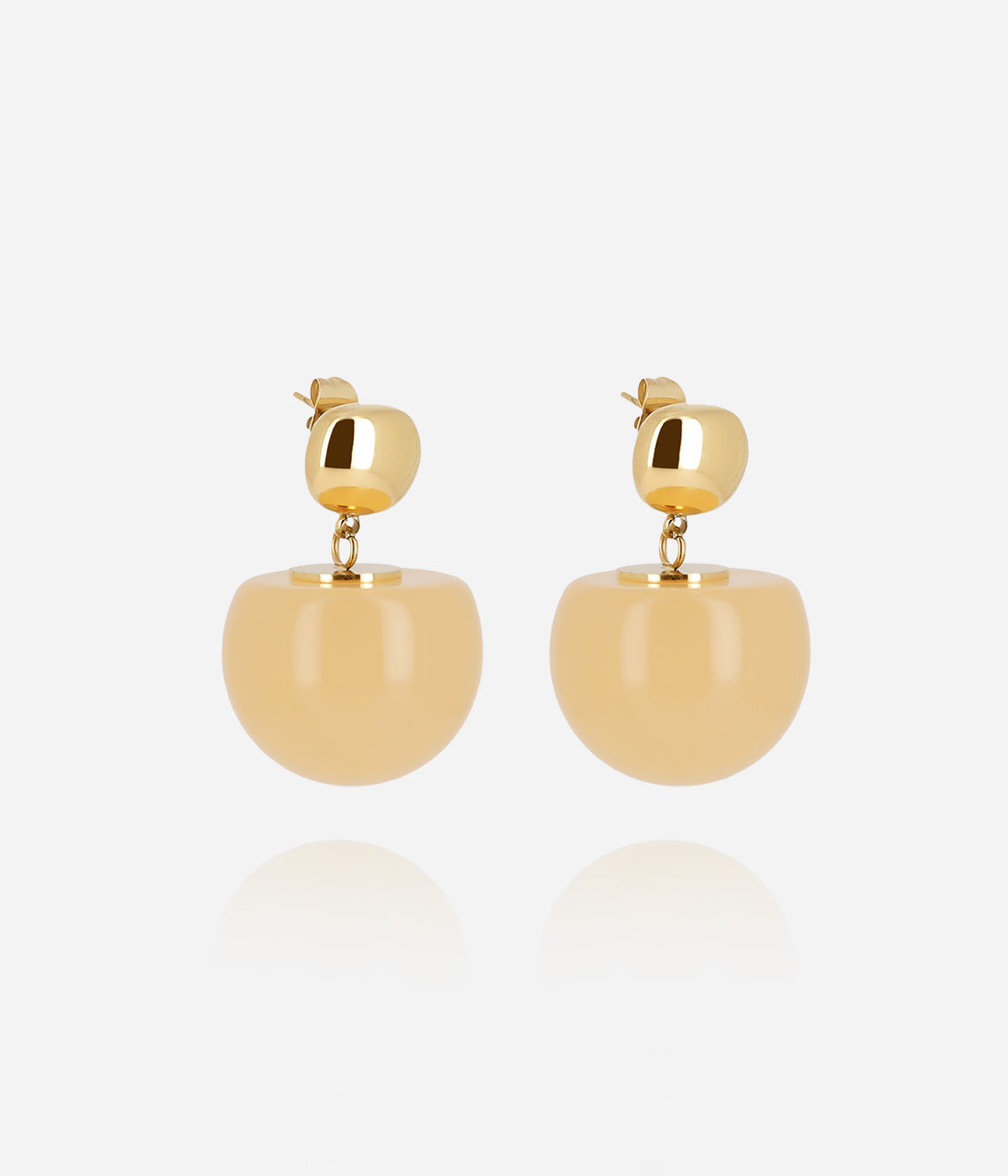 Boucles d'oreilles Rosazia (Acier doré)
