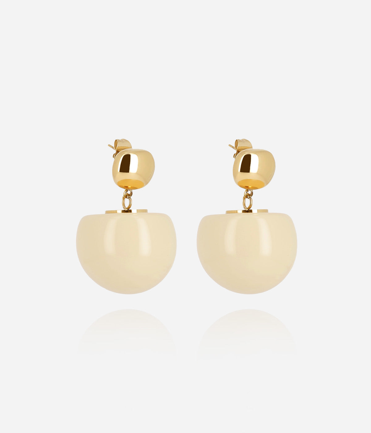 Boucles d'oreilles Rosazia (Acier doré)