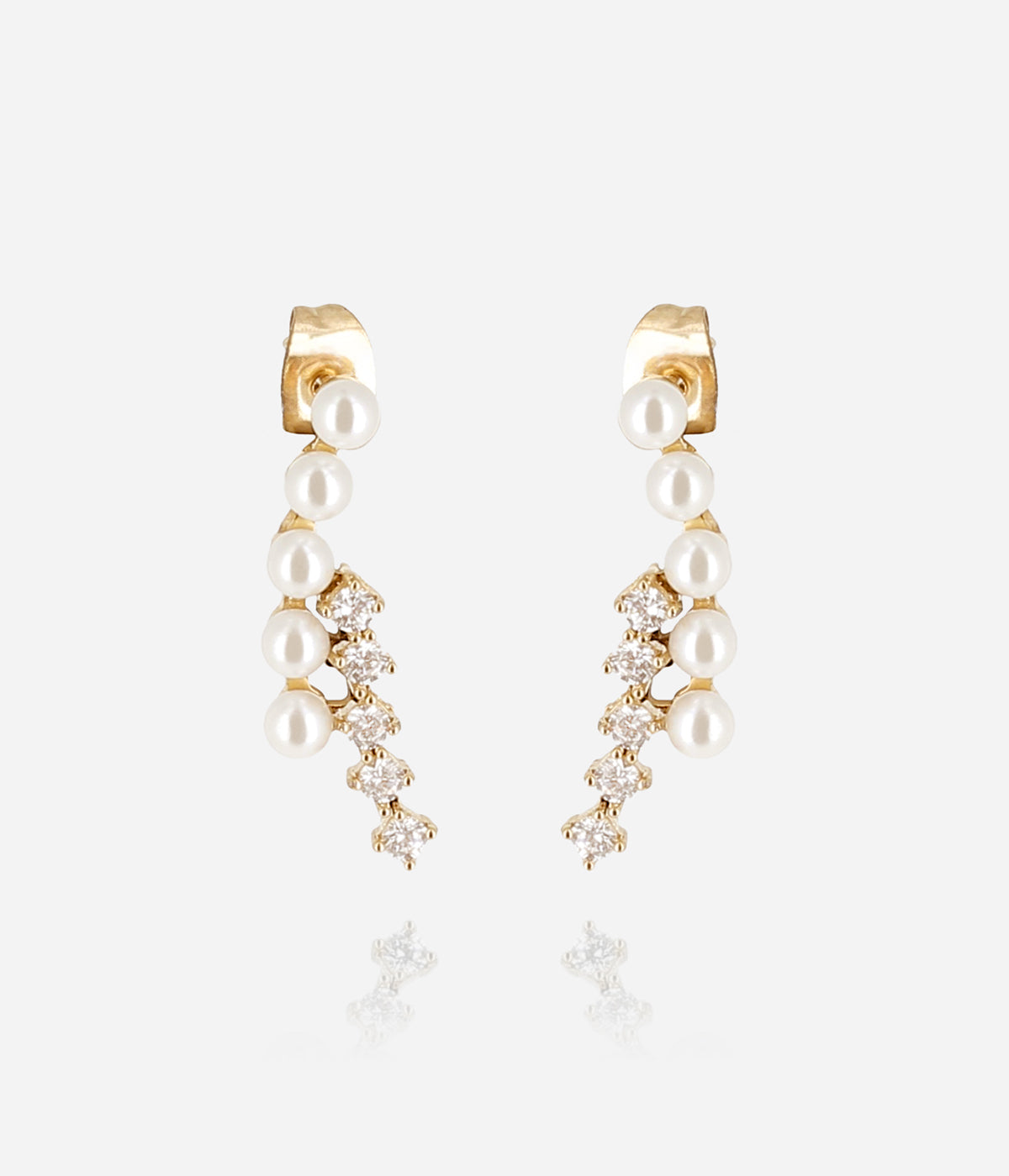 Boucles d'oreilles Nido (Acier doré)
