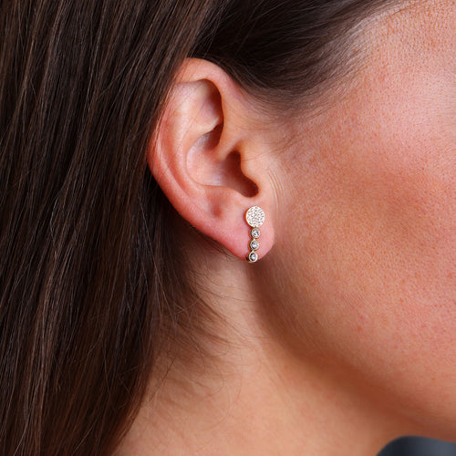 Boucles d'oreilles Aerin (Acier doré)