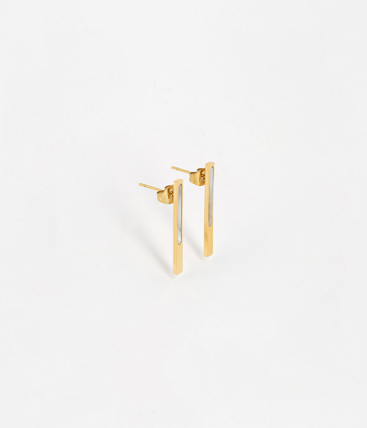 Boucles d'oreilles Blush (Acier doré)