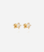 Boucles d'oreilles Circée (Acier doré)