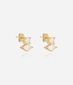 Boucles d'oreilles Ginevra (Acier doré)