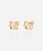 Boucles d'oreilles Logan (Acier doré)