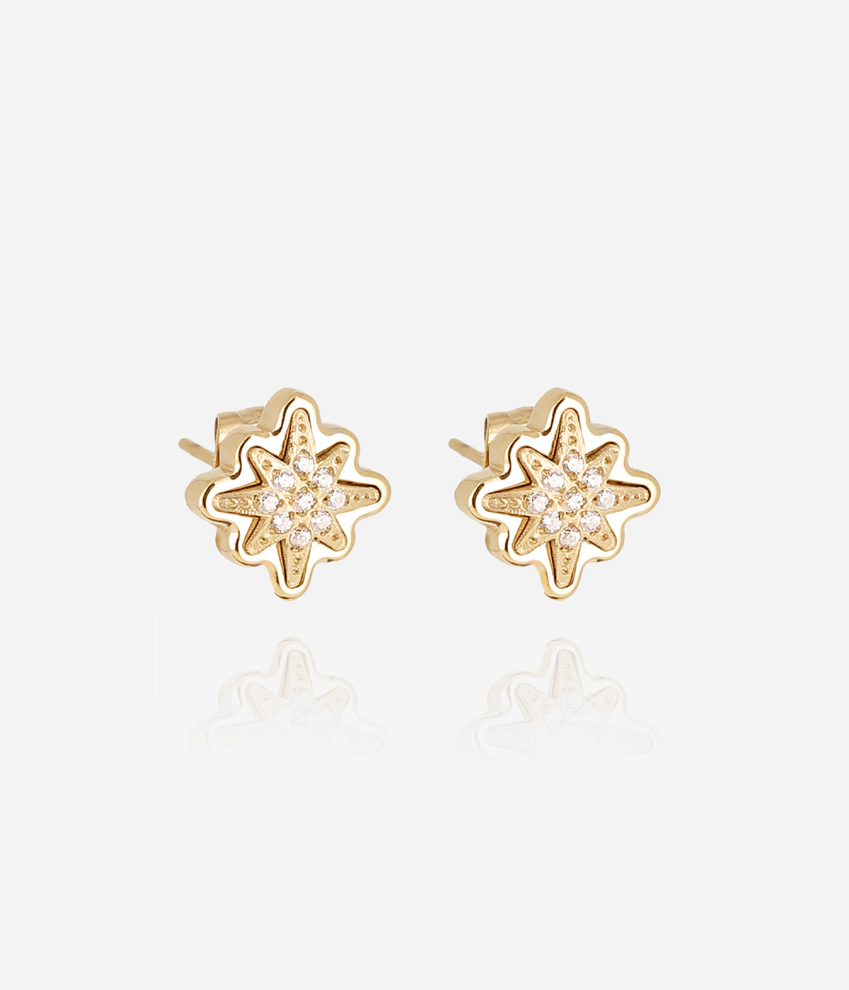 Boucles d'oreilles Acilia (Acier doré)
