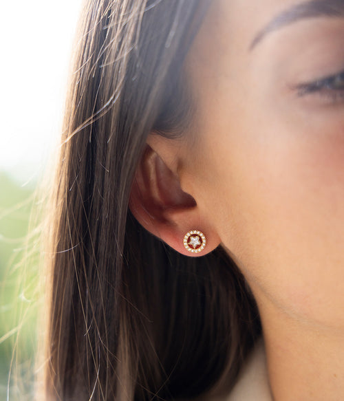 Boucles d'oreilles Alvéria (Acier)