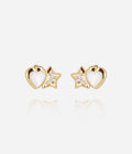 Boucles d'oreilles Sassari (Acier doré)