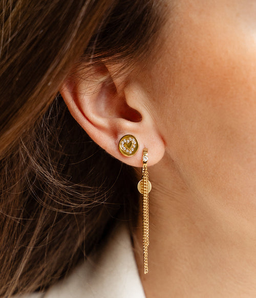 Boucles d'oreilles Catane (Acier doré)