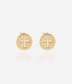 Boucles d'oreilles Trezza (Acier doré)