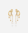 Boucles d'oreilles Pilar (Acier doré)