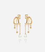 Boucles d'oreilles Pilar (Acier doré)