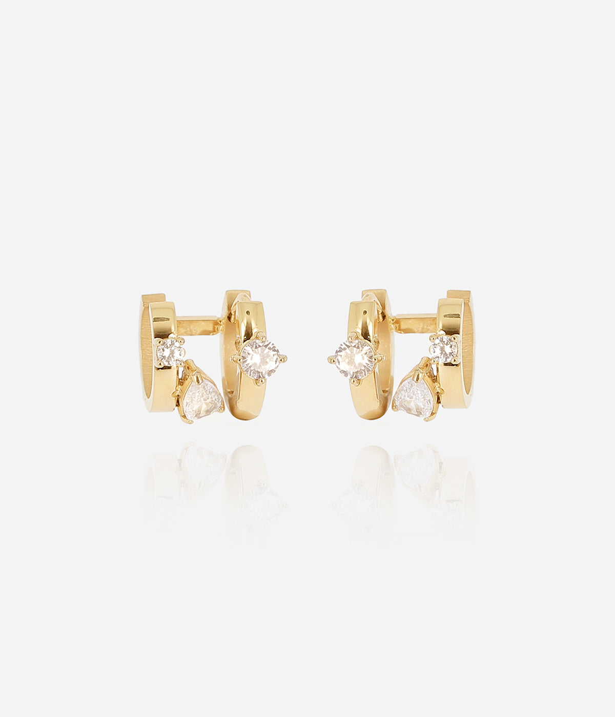 Boucles d'oreilles Yolanda (Acier doré)