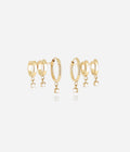 Boucles d'oreilles Leti (Acier doré)